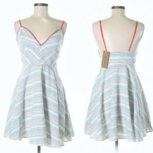 Stitch Fix Paper Crane pastel striped dress